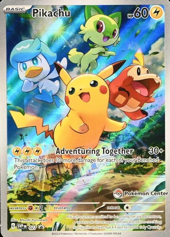 Pikachu - 027 (Pokemon Center Exclusive)