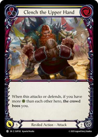 Clench the Upper Hand (Yellow)
