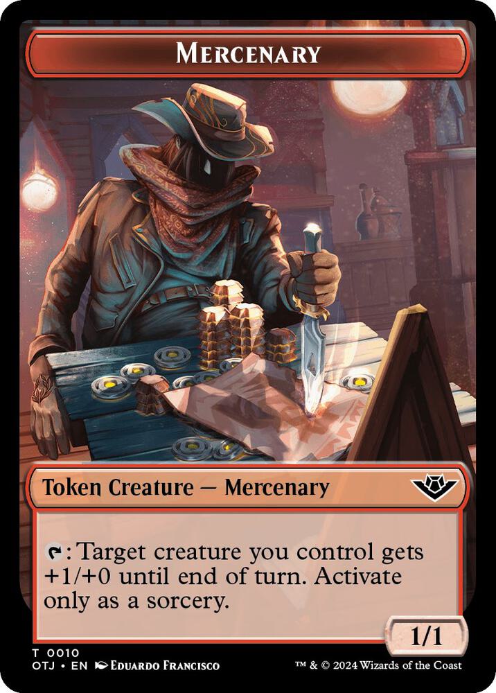 Mercenary // Clue Double-Sided Token