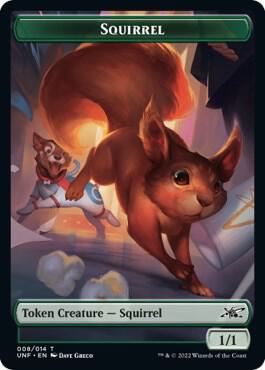 Squirrel // Treasure (013) Double-sided Token