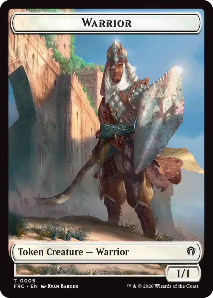 Warrior // Shark Double-Sided Token
