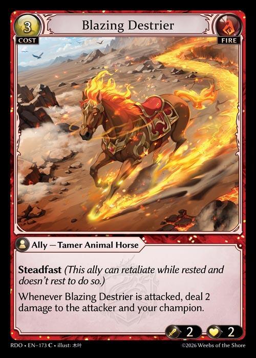 Blazing Destrier (Curio Foil)