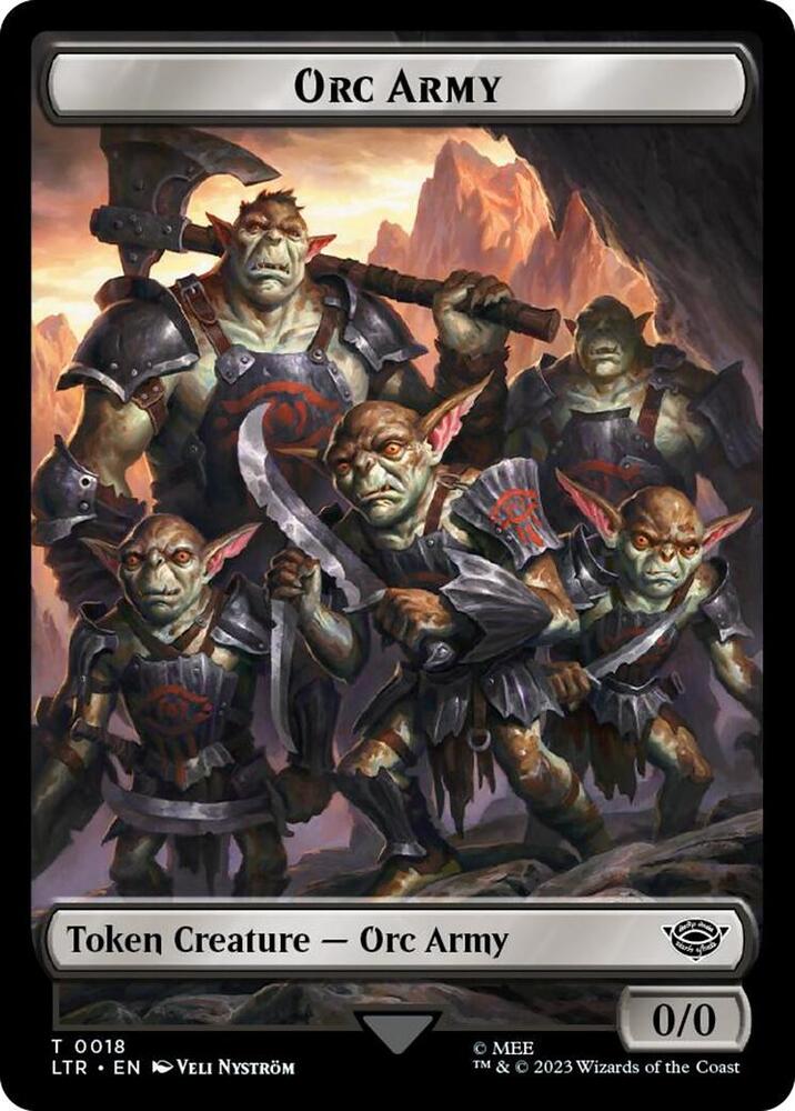 Orc Army (0018) // Food (0023) Double-Sided Token (Surge Foil)