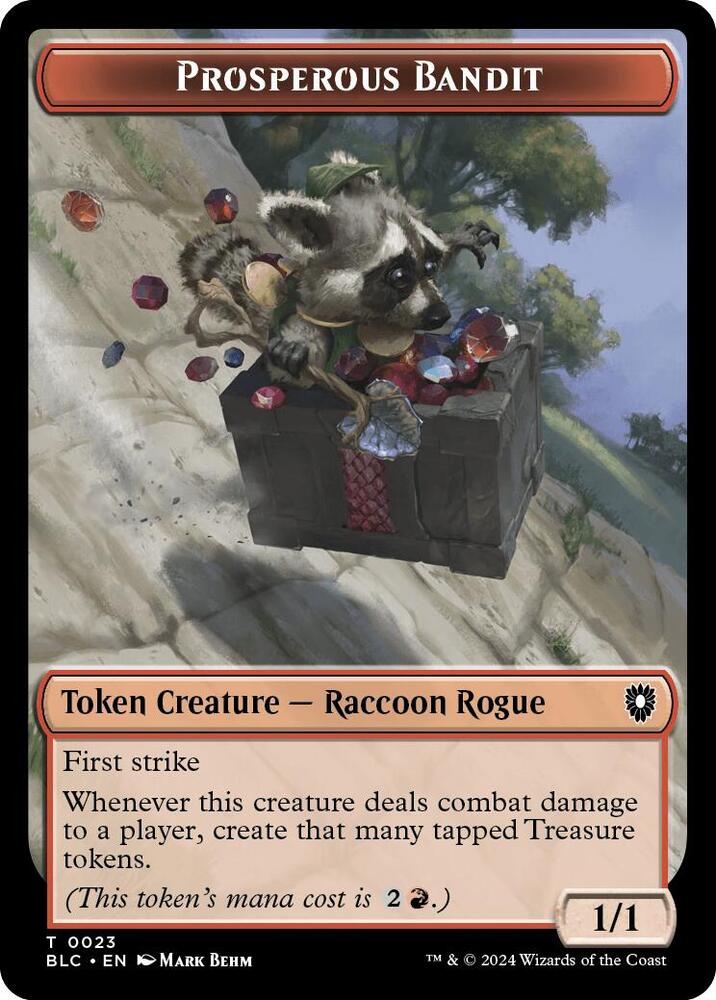 Prosperous Bandit // Treasure Double-Sided Token