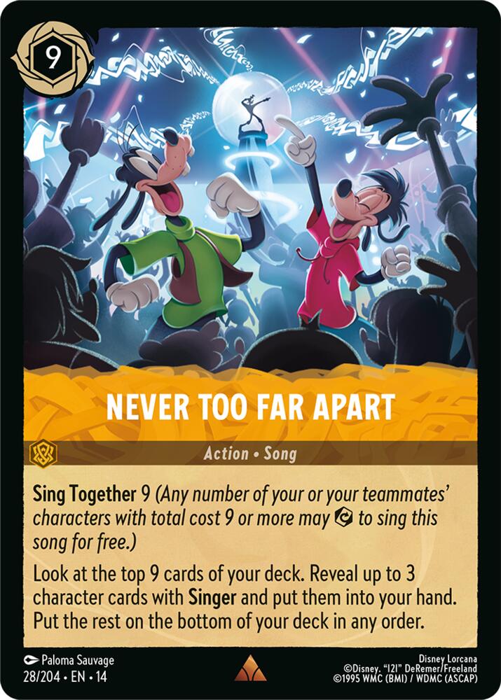 Never Too Far Apart