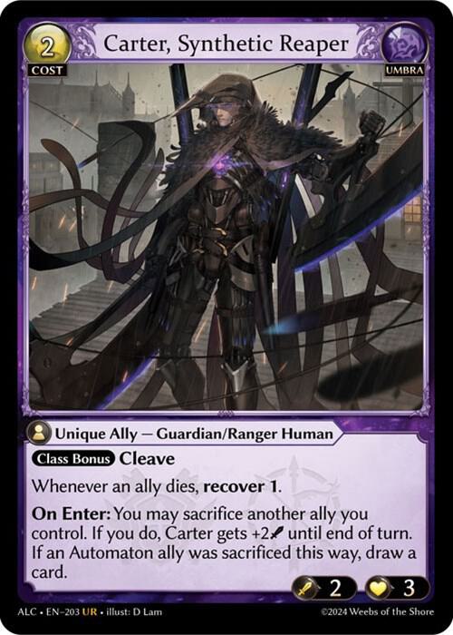 Carter, Synthetic Reaper