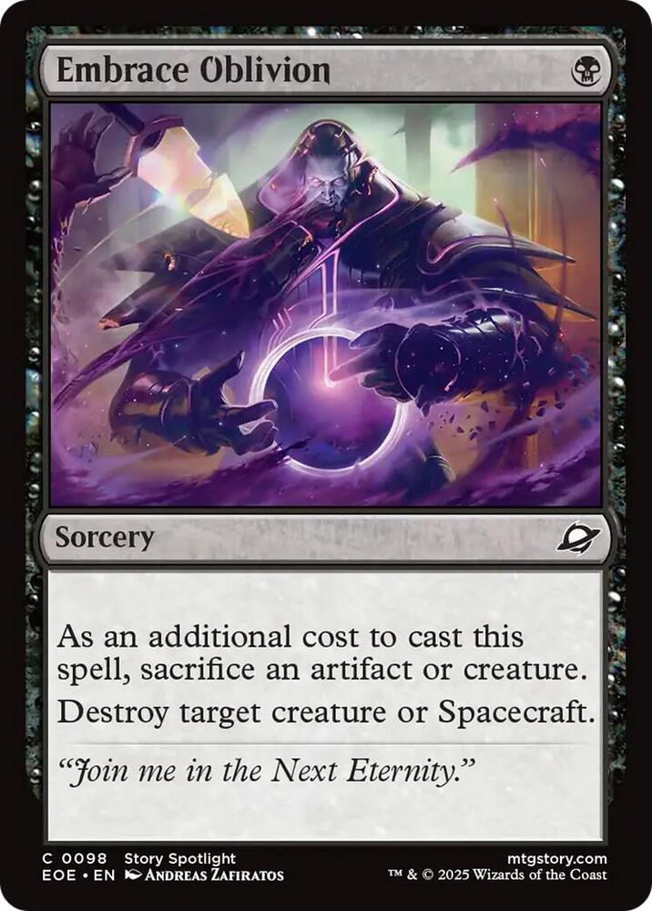 Embrace Oblivion