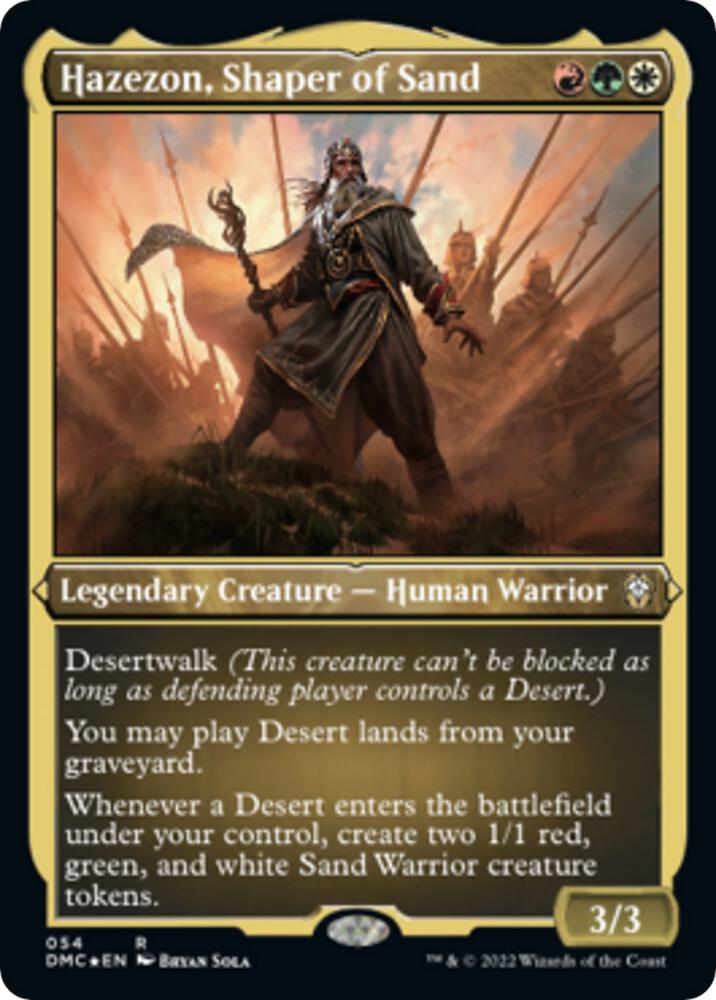 Hazezon, Shaper of Sand (Foil Etched)