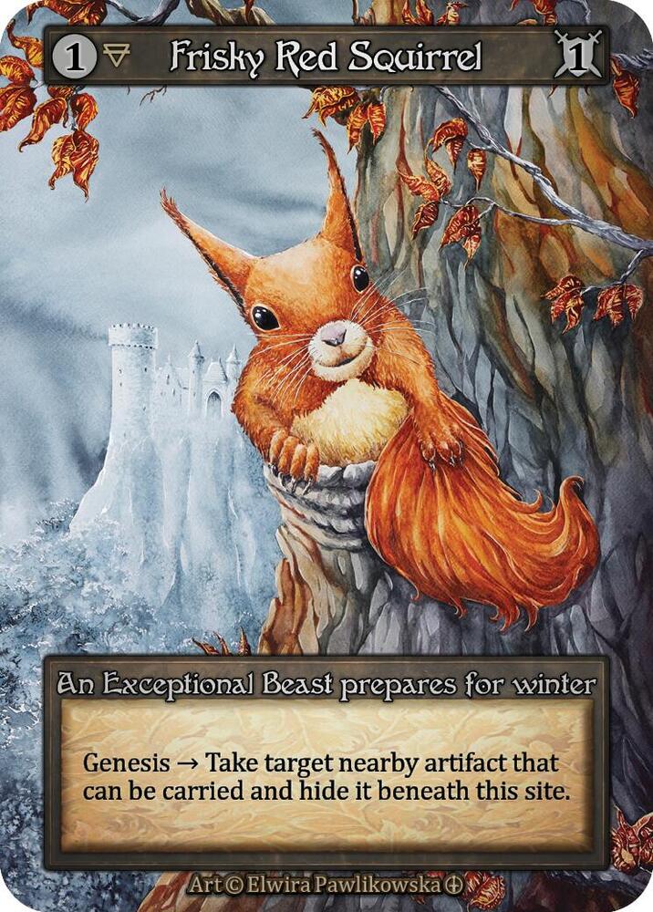 Frisky Red Squirrel