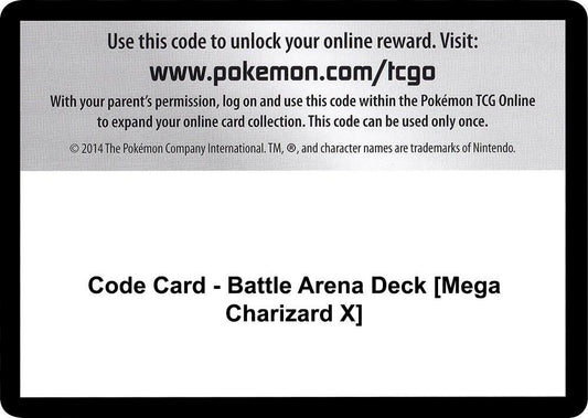 Code Card - Battle Arena Deck [Mega Charizard X]