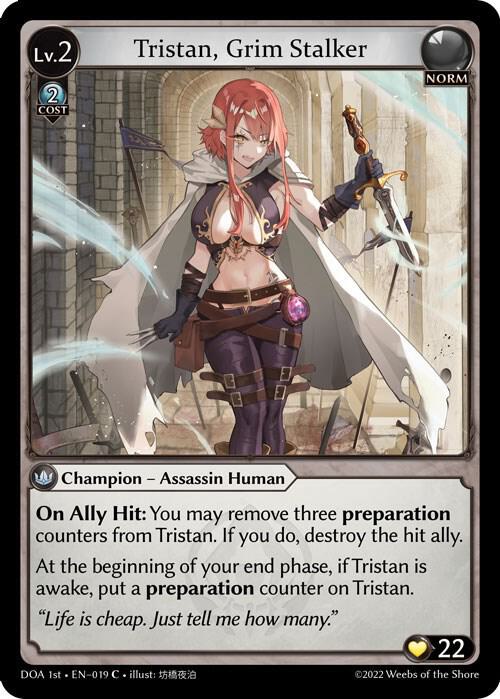 Tristan, Grim Stalker