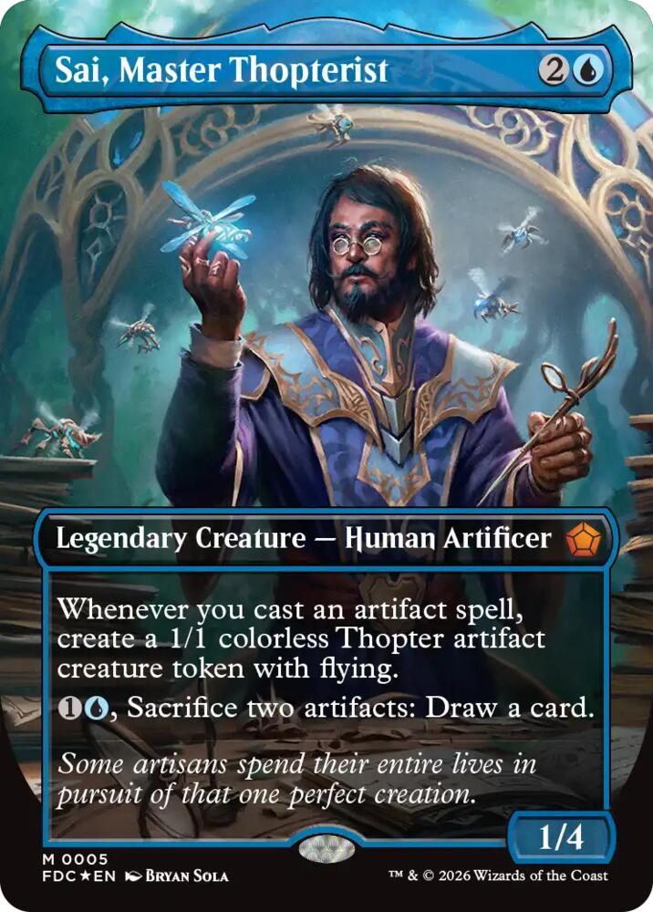 Sai, Master Thopterist (Borderless) [Commander: Foundations]