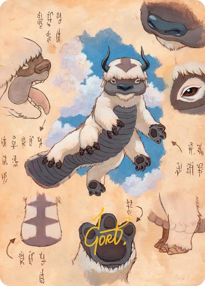 Appa, Steadfast Guardian Art Card (Gold-Stamped Signature)