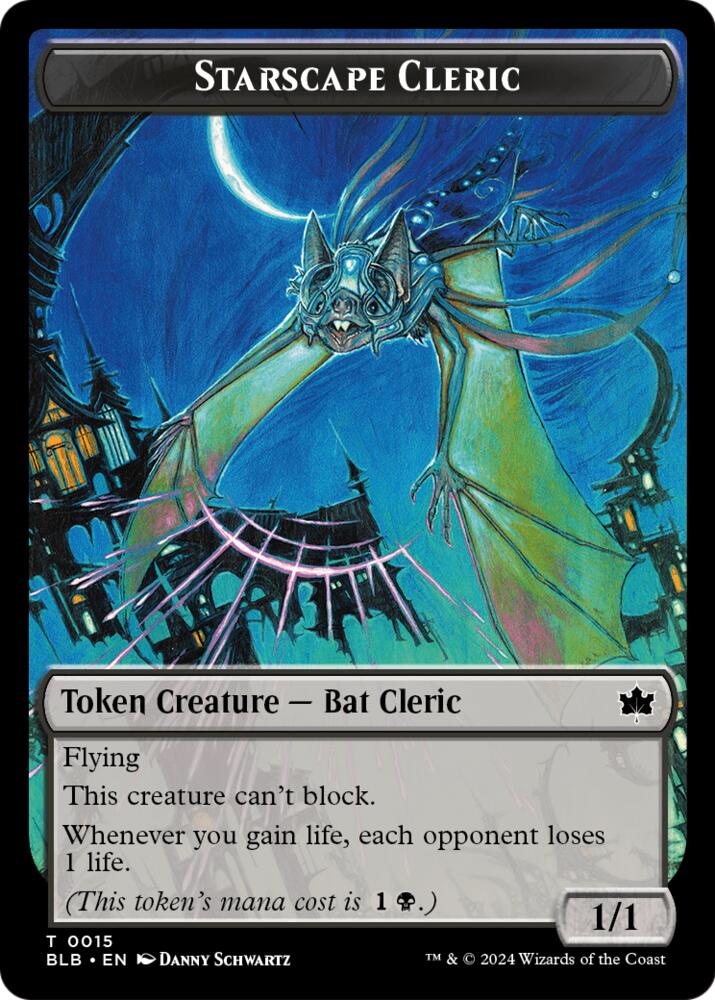 Starscape Cleric // Treasure Double-Sided Token [Secrets of Strixhaven]