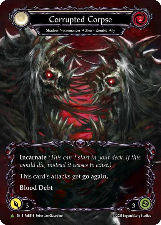 Corrupted Corpse (Marvel) (FAB514) (F) [Flesh and Blood: Promo Cards]