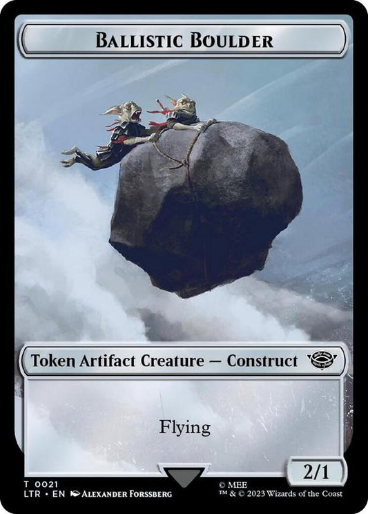 Ballistic Boulder // Food (0022) Double-Sided Token (Surge Foil)