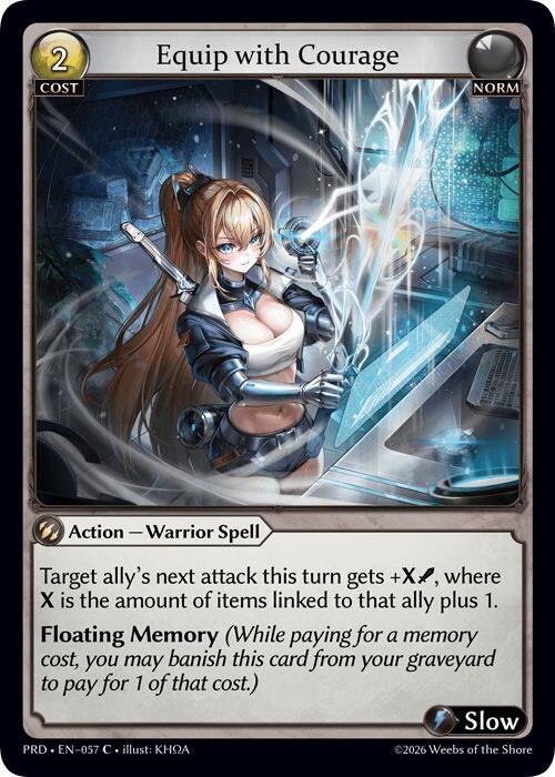 Equip with Courage (Interference Curio Foil)