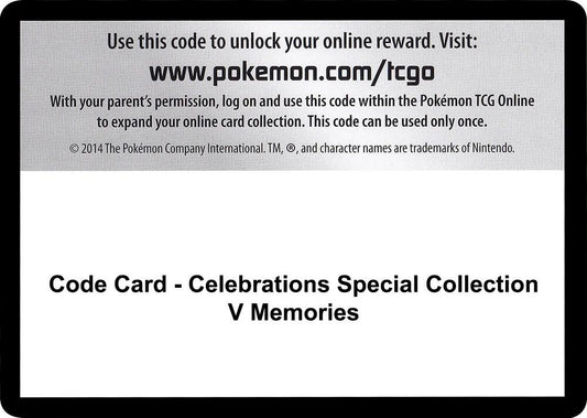 Code Card - Celebrations Special Collection - V Memories