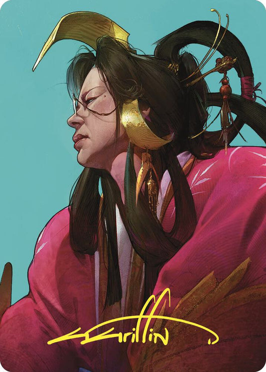 Azami, Lady of Scrolls Art Card (Gold-Stamped Signature)