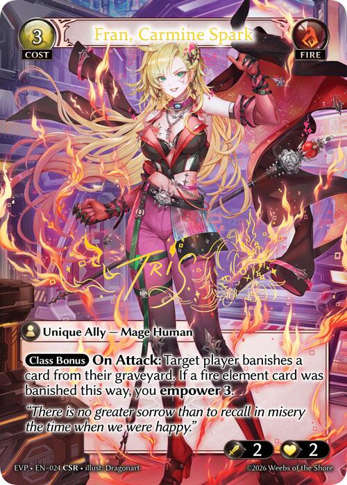 Fran, Carmine Spark [.asphodel/paradise Event Pack]