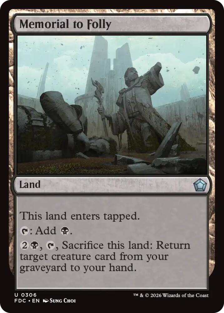 Memorial to Folly [Commander: Foundations]