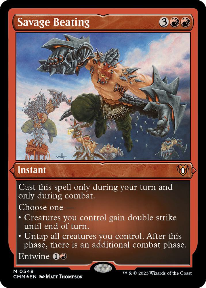 Savage Beating (Foil Etched)