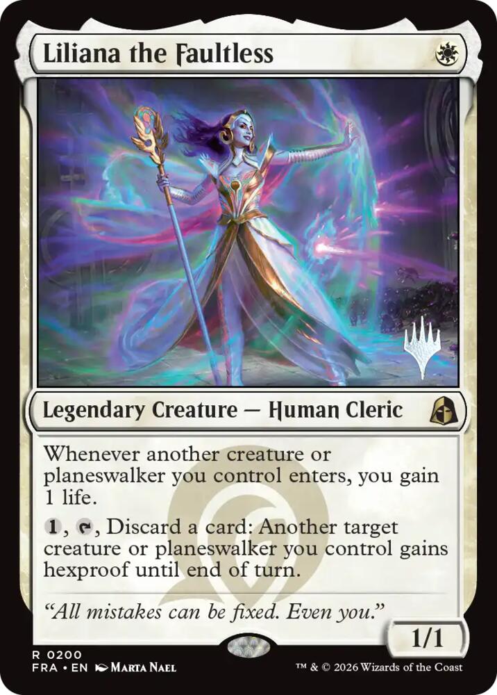 Liliana the Faultless [Promo Pack: Reality Fracture]