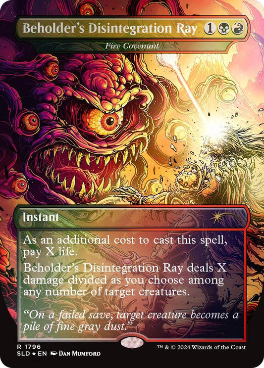 Beholder's Disintegration Ray - Fire Covenant (Rainbow Foil)