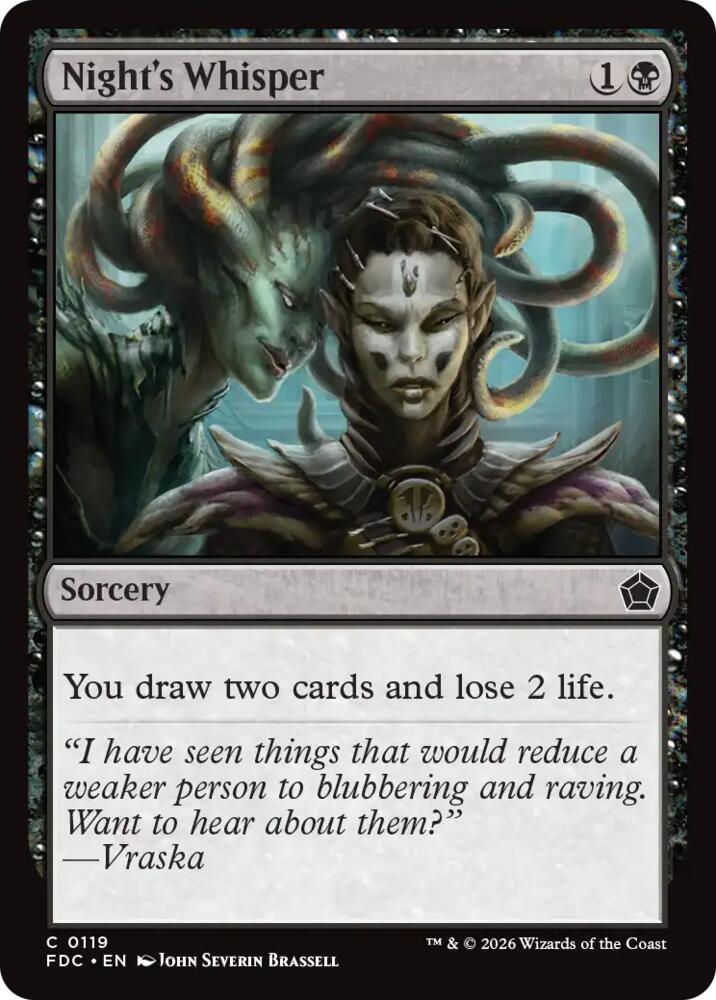 Night's Whisper [Commander: Foundations]