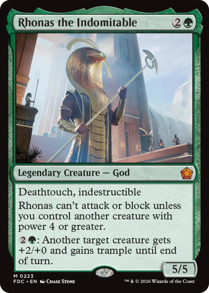 Rhonas the Indomitable [Commander: Foundations]