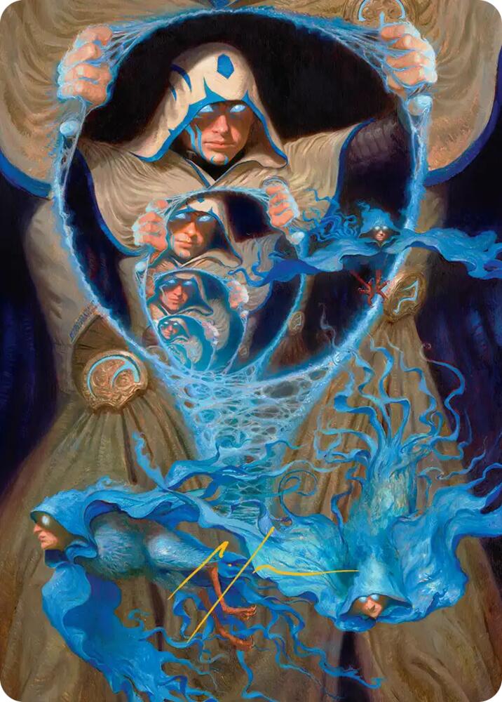 The Theorist, Jace Beleren Art Card (Gold-Stamped Signature) [Art Series: Reality Fracture]