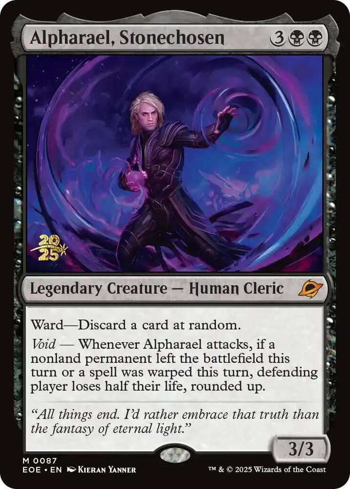 Alpharael, Stonechosen