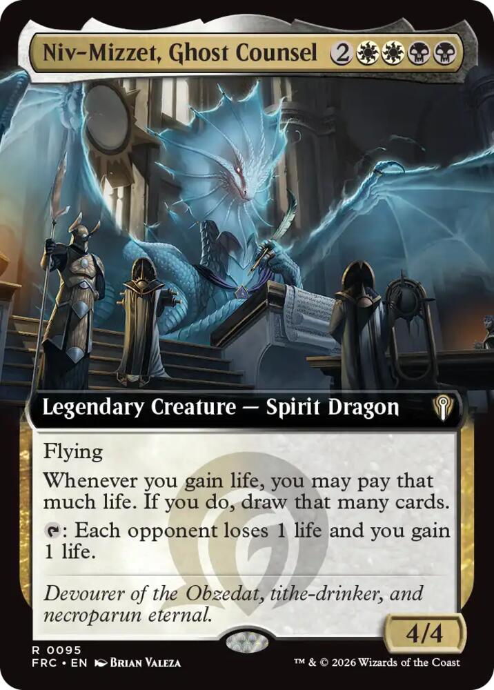 Niv-Mizzet, Ghost Counsel (Extended Art) [Commander: Reality Fracture]
