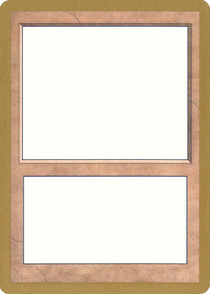 1998 World Championship Blank Card