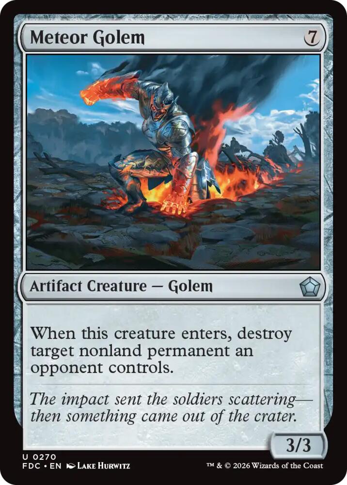 Meteor Golem [Commander: Foundations]
