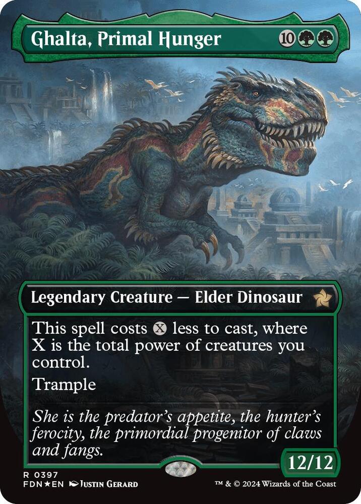 Ghalta, Primal Hunger (Borderless) (Mana Foil)