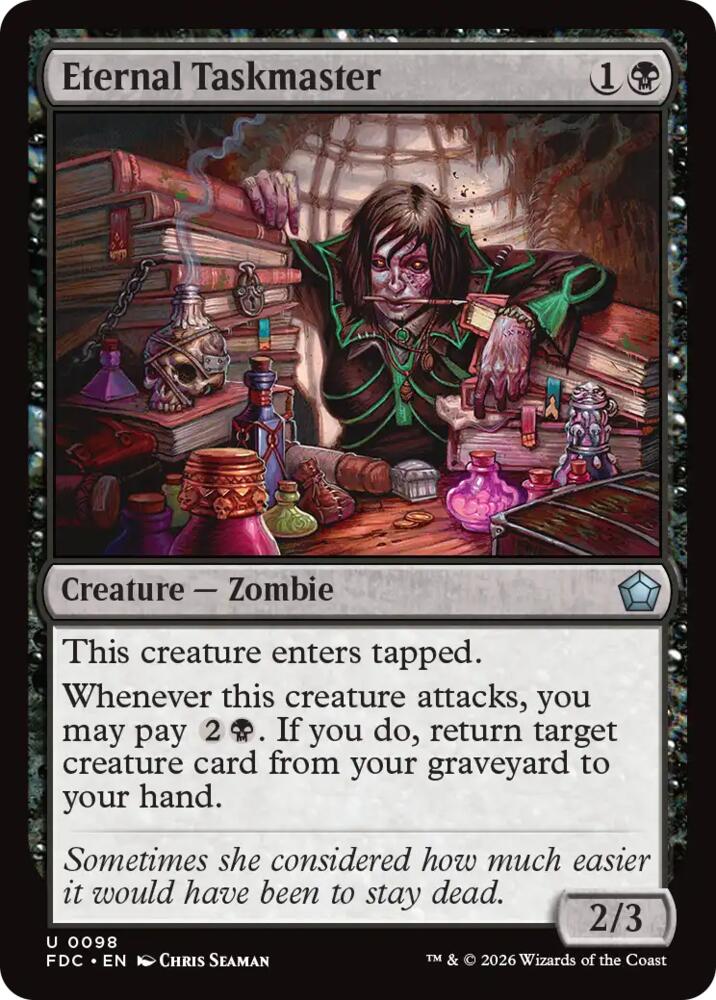 Eternal Taskmaster [Commander: Foundations]