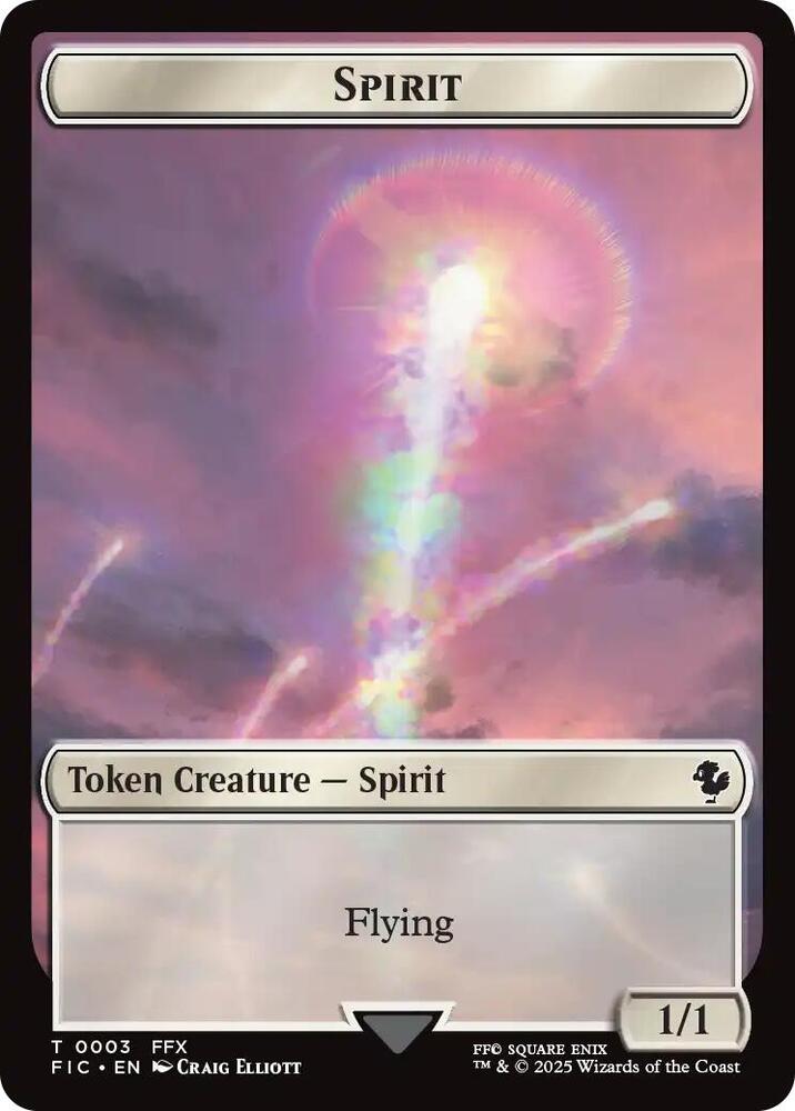 Spirit // Hero (0026) Double-Sided Token (Surge Foil)