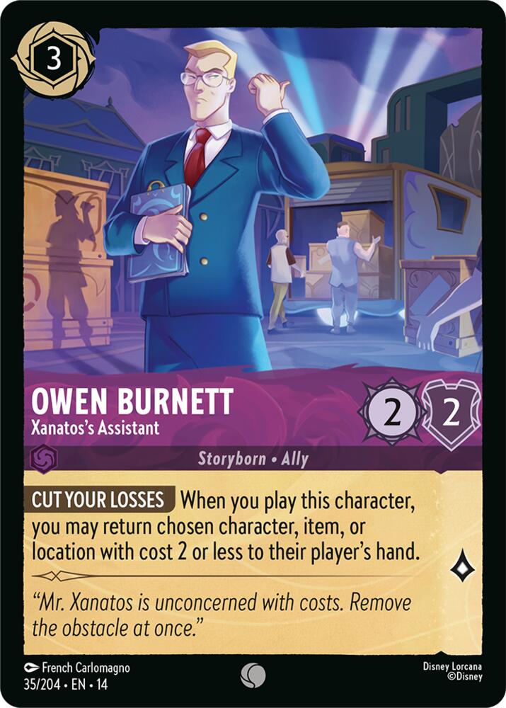 Owen Burnett - Xanatos's Assistant