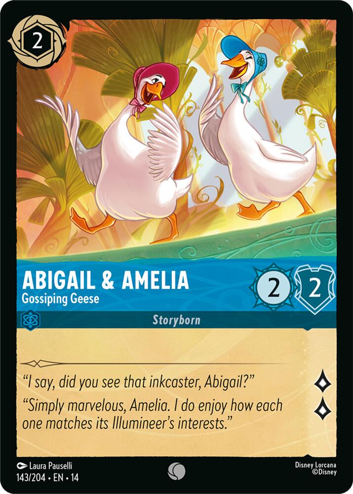 Abigail & Amelia - Gossiping Geese