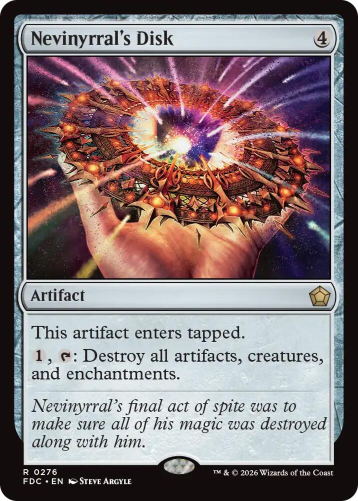 Nevinyrral's Disk [Commander: Foundations]