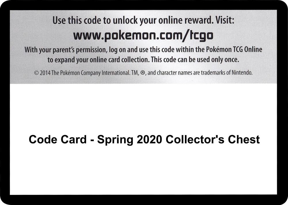 Code Card - Spring 2020 Collector's Chest