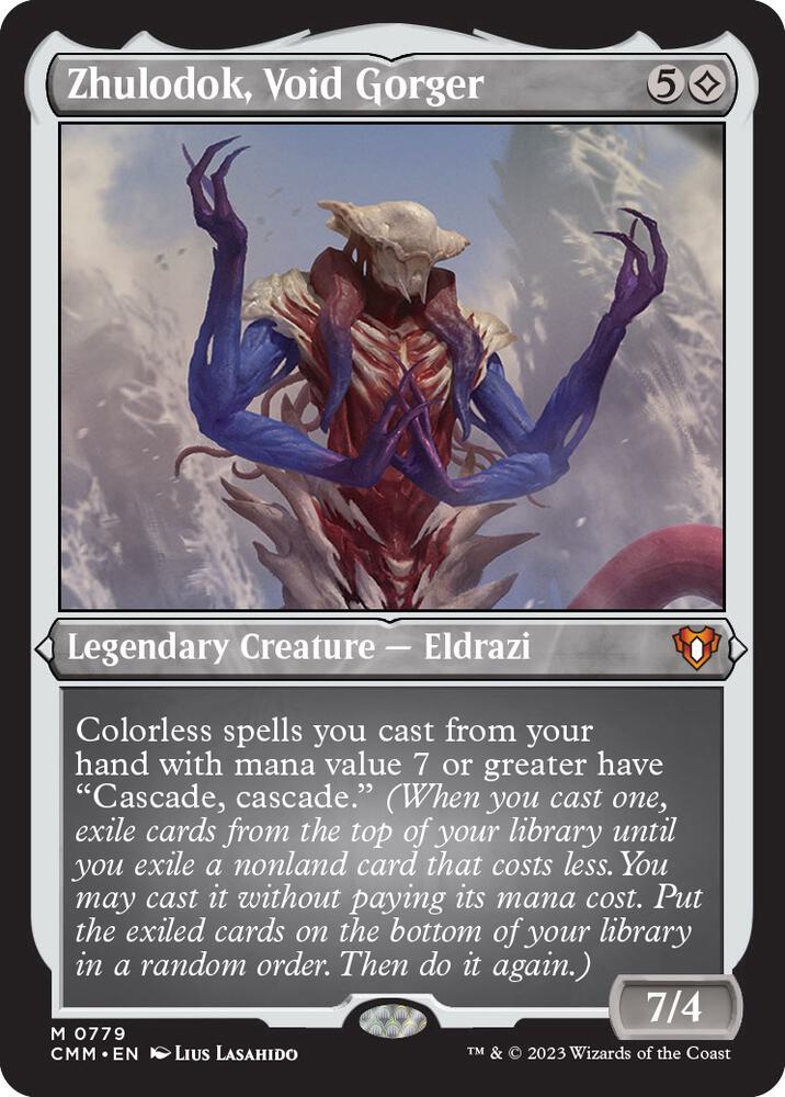 Zhulodok, Void Gorger (Display Commander) (Foil Etched) - Thick Stock
