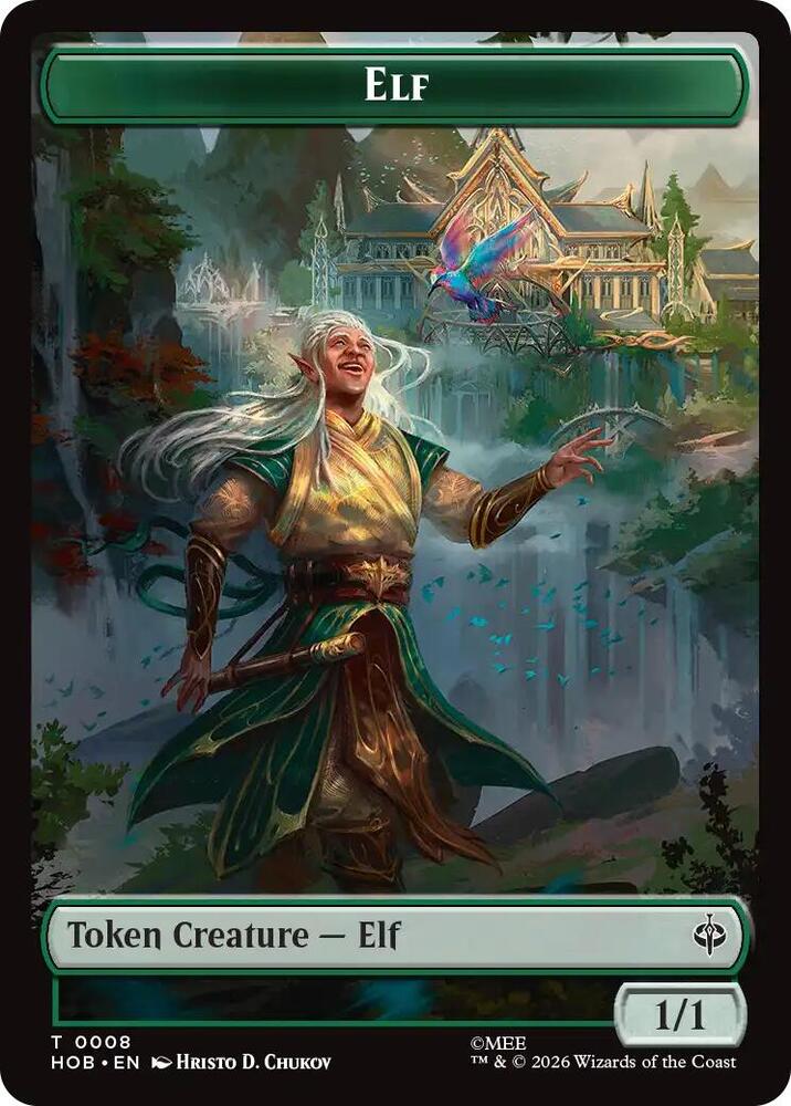 Elf // Treasure (0013) Double-Sided Token