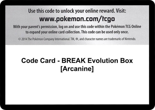 Code Card - BREAK Evolution Box [Arcanine]