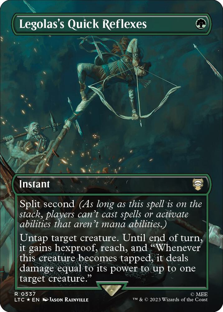 Legolas's Quick Reflexes (Borderless) (Surge Foil)