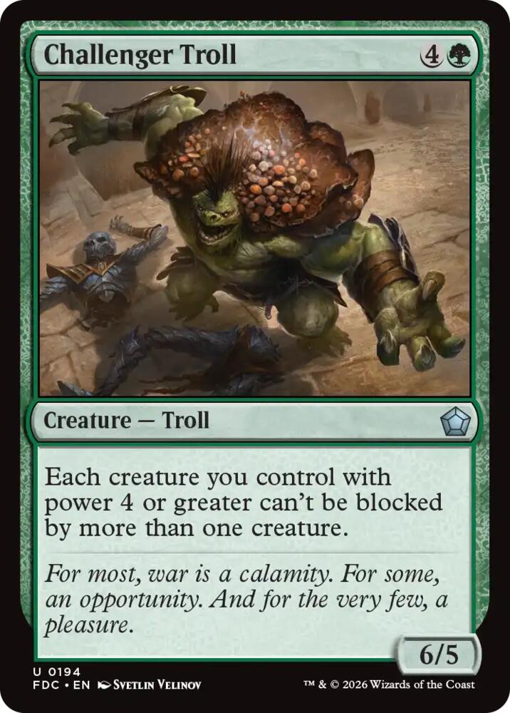 Challenger Troll [Commander: Foundations]