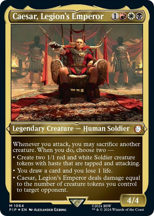 Caesar, Legion's Emperor (Display Commander) - Thick Stock