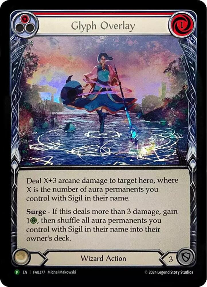 Glyph Overlay (Red) (Alternate Art) - FAB277