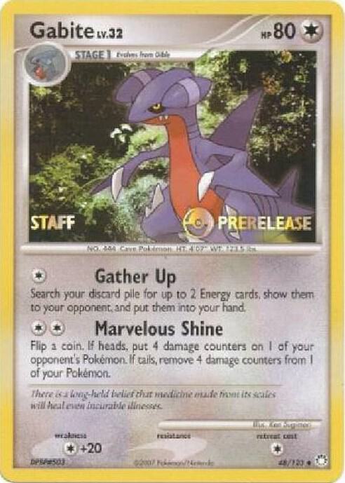 Gabite - 48/123 (Prerelease) [Staff]